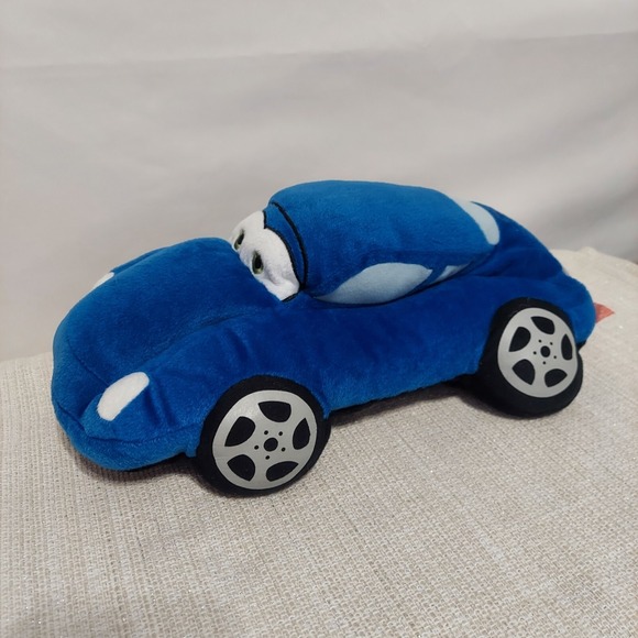 Disney Pixar Cars Sally Carrera 15" Plush Toy Car Pillow w/‎ Zipper Pocket - Picture 1 of 9